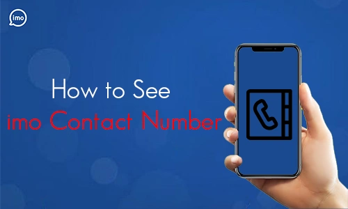 How to See imo Contact Number